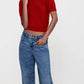 Frame - Pointelle Puff Sleeve Sweater