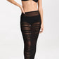 Good American - Mesh Ruched Skirt