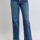 Judy Blue - High Waist Drawstring Wide Leg Jeans