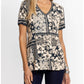 Johnny Was - THE JANIE FAVORITE SHORT SLEEVE V-NECK SWING TEE