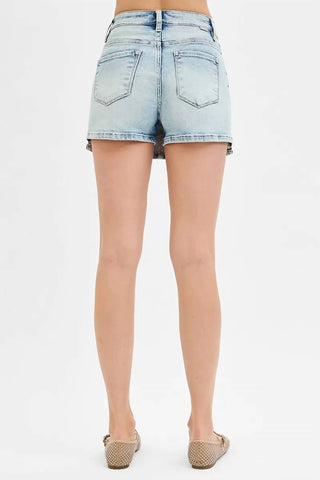 Trendsi - Risen Full Size High Rise Button Down Skorts Plus Size