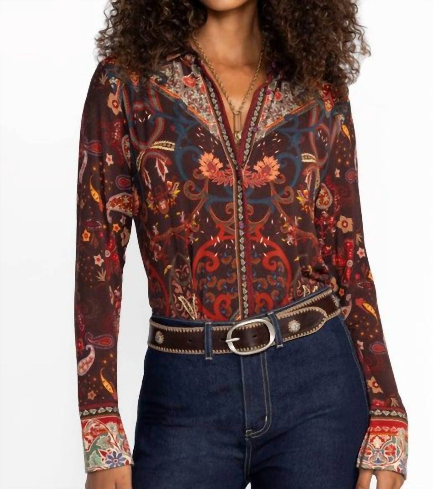 Johnny Was - JANIE FAVORITE BUTTON FRONT SHIRT