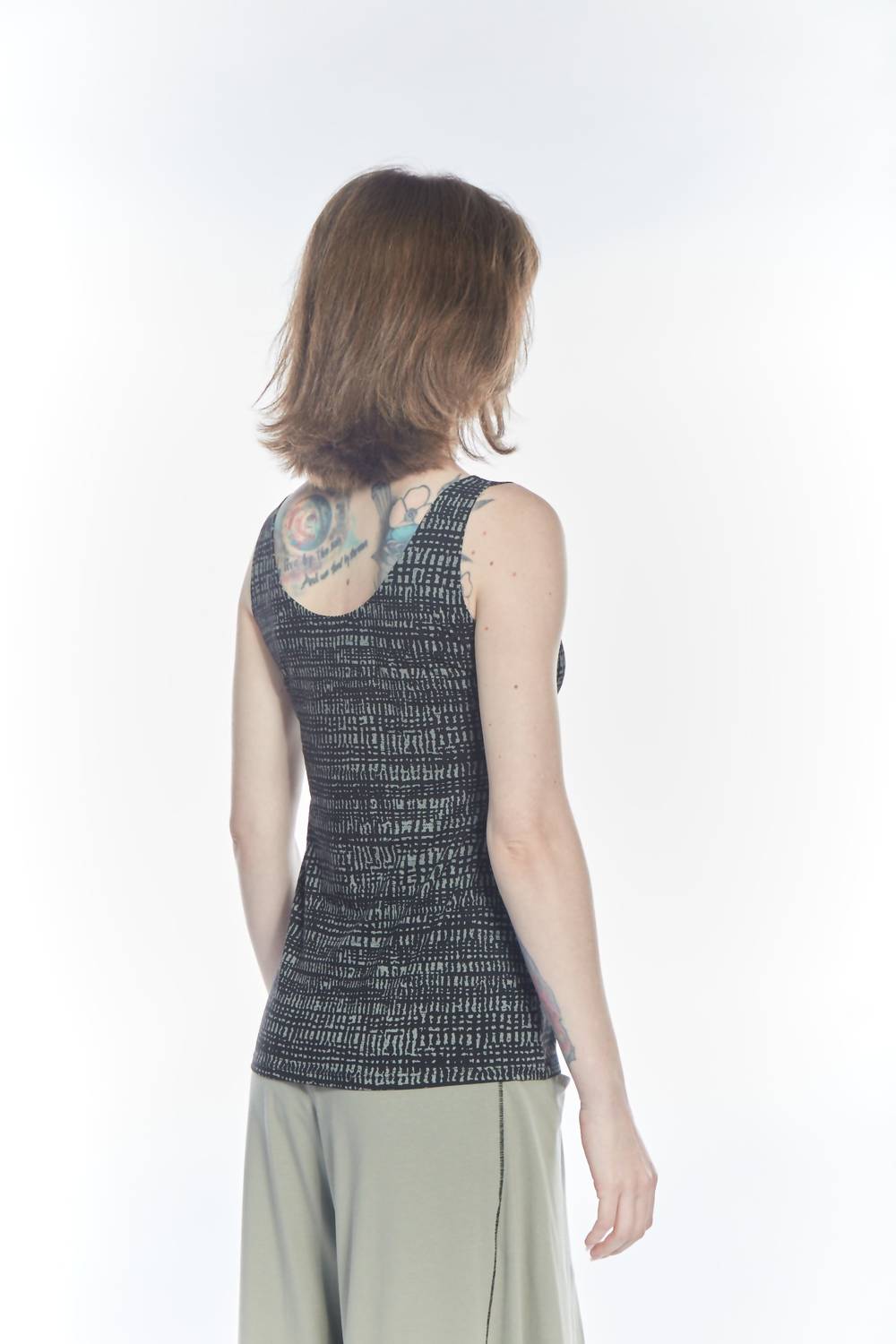 Matthildur - Patterned Sleeveless Tank Top