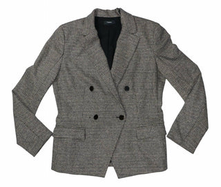 Theory - Women's Double Breasted Wool Blend Blazer Jacket