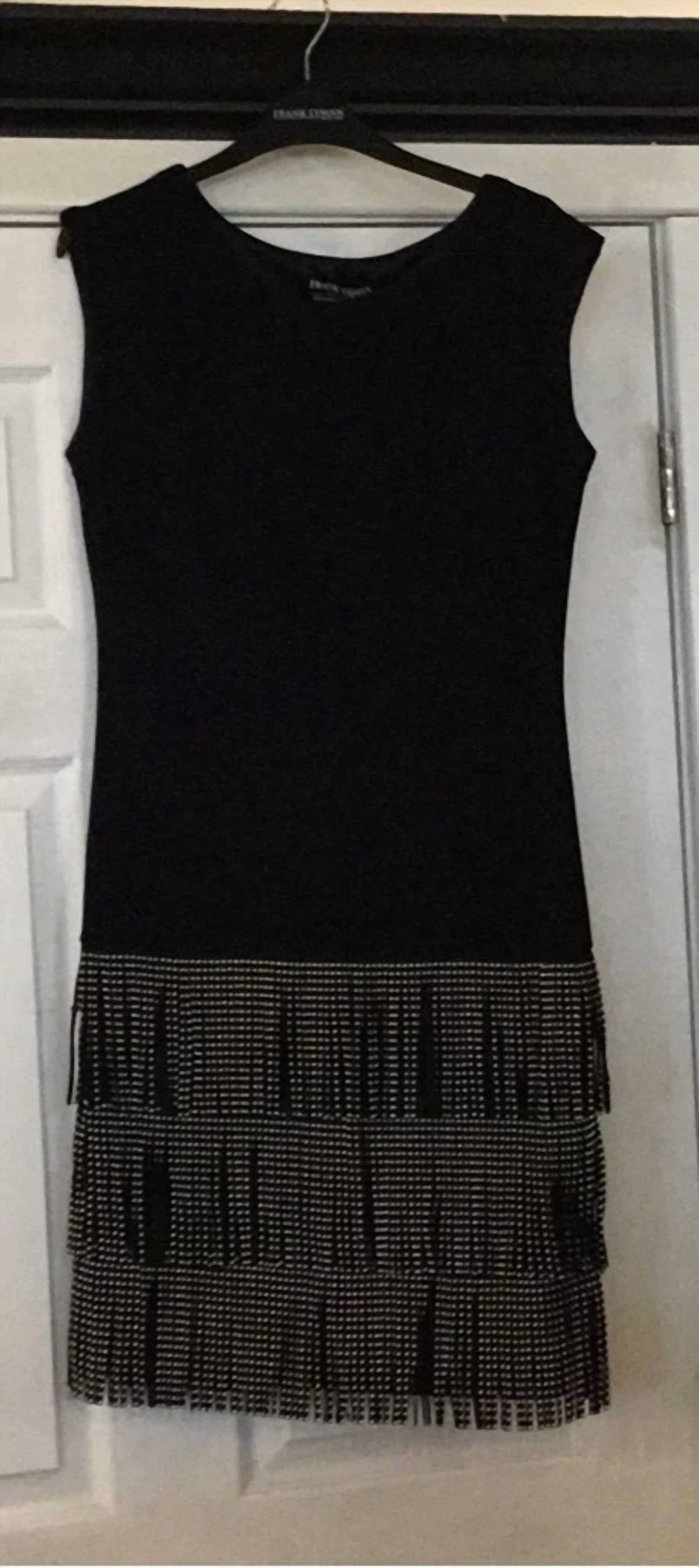 Frank Lyman - Beaded Fringe Knit Dress