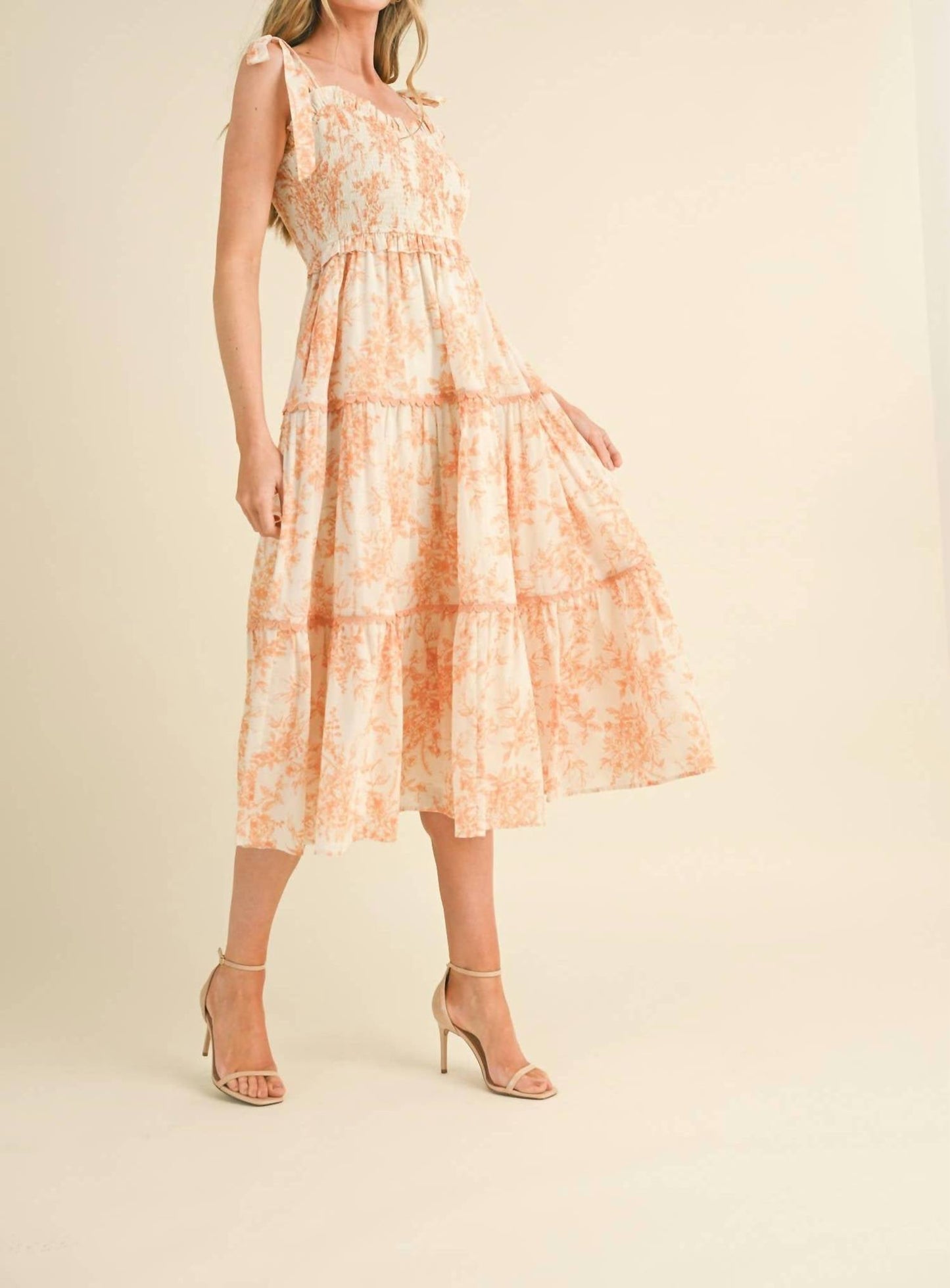 &Merci - Sunset Floral Midi Dress