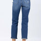 Judy Blue - High Rise Rainbow Embroidery Straight Jeans