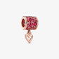 Pandora - Pavé Freehand Heart Barrel Charm
