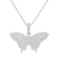 Allyanna Gifts - Women's Moissanite Pave Butterfly Necklace