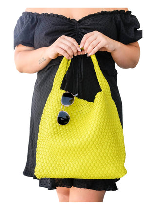 123 Amore - Bolsa tote feminina de tecido e usada