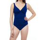 Profile By Gottex - Twist Front V-neck One Piece Swimsuit