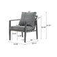 Modern Lounge Chair With Rope Accents And Cushions