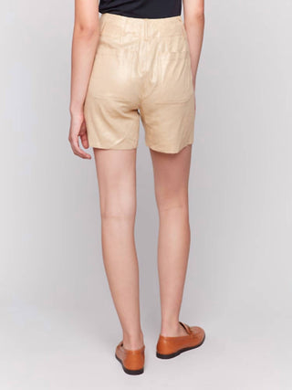 Charlie B - Foil Linen Shorts