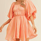 &Merci - Jessika Iridescent Bubble Sleeve Flared Mini Dress