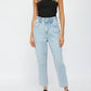 Mica Denim - Paperbag Super High Rise Mom Jeans