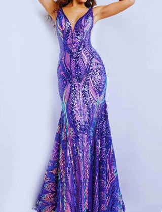 Jovani - Vestido de noite com lantejoulas