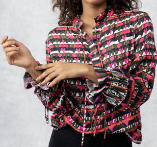 Emily Lovelock - Blusa Estampada Esther Hearts