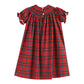 Lil Cactus - Kids Christmas Plaid Bishop Dress