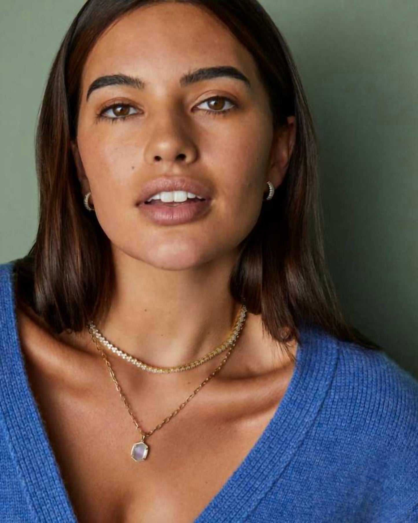 Kendra Scott - Daphne Gold Pave Framed Necklace