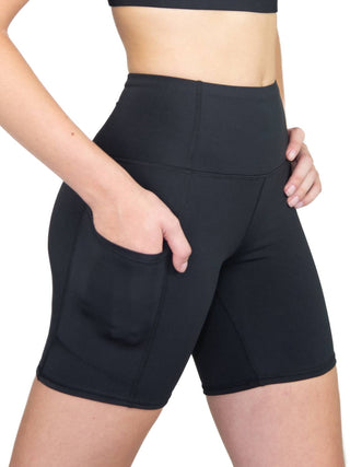 Body Wrappers - Recycled Poly Bike Short with Pockets