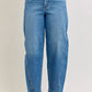 Judy Blue - High Waist Rigid Panel Barrel Jean