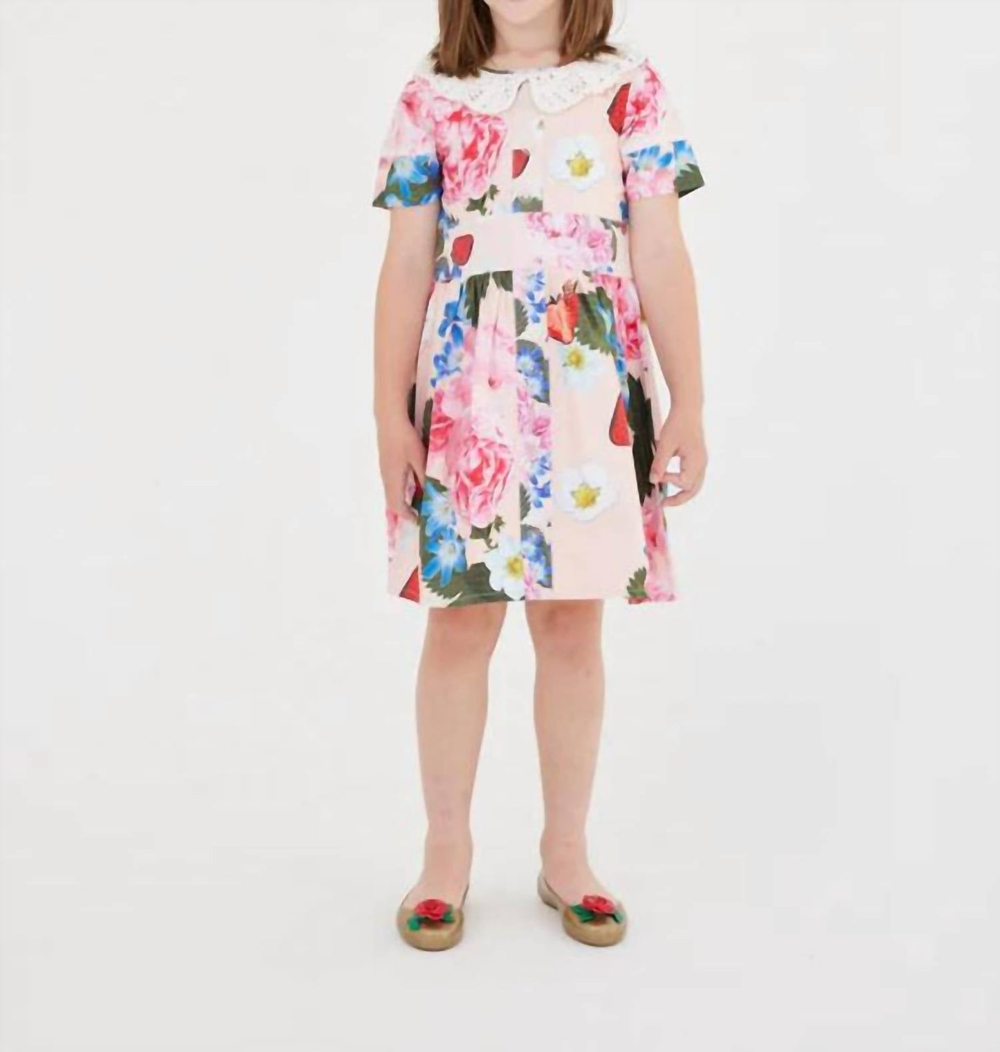 Sasha+Z - Strawberry & Peonies Printed Dress