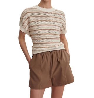 Varley - Blusa de malha listrada Ciara