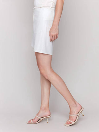 Charlie B - Foil Linen Shorts
