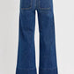 Risen - Elastic Band Wide Leg Jeans