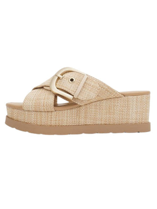 Fortune Dynamic - Women's Platform Cross Strap Sandals