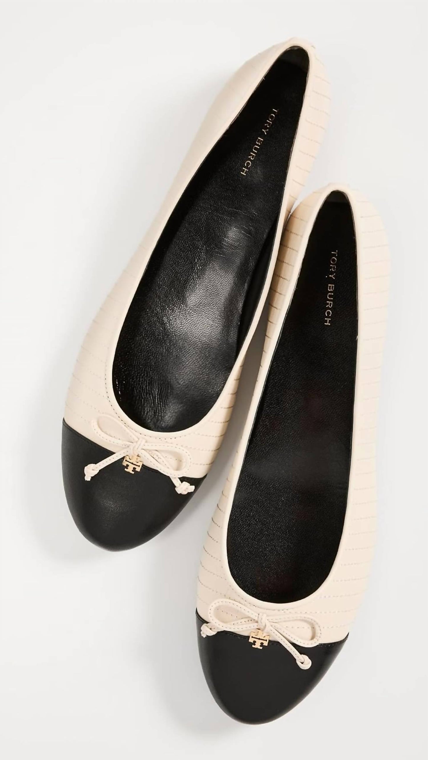 Tory Burch - Women's Cap Toe Quilted Ballet Shoes
