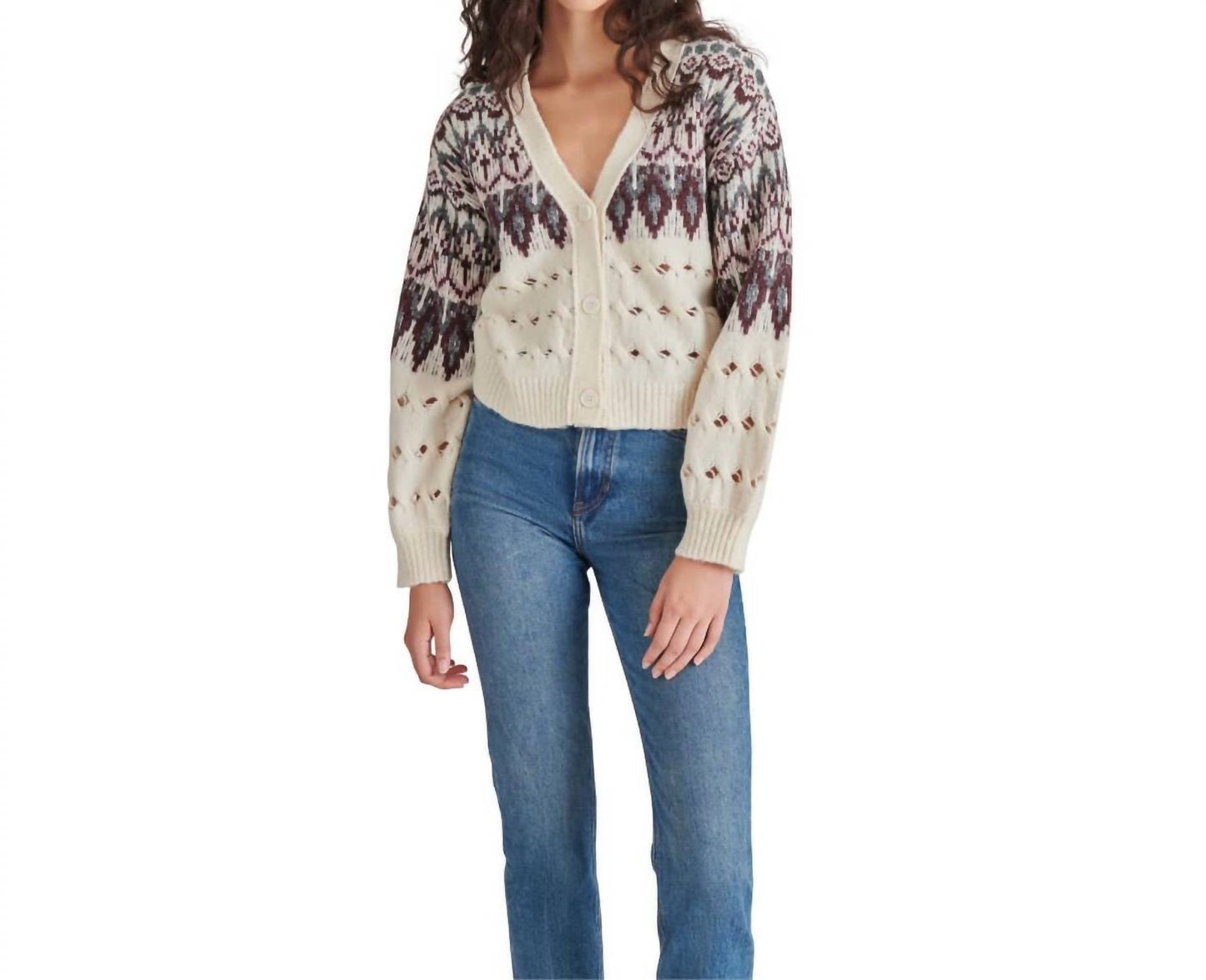 Steve Madden - Irisa Fair Isle Cardigan