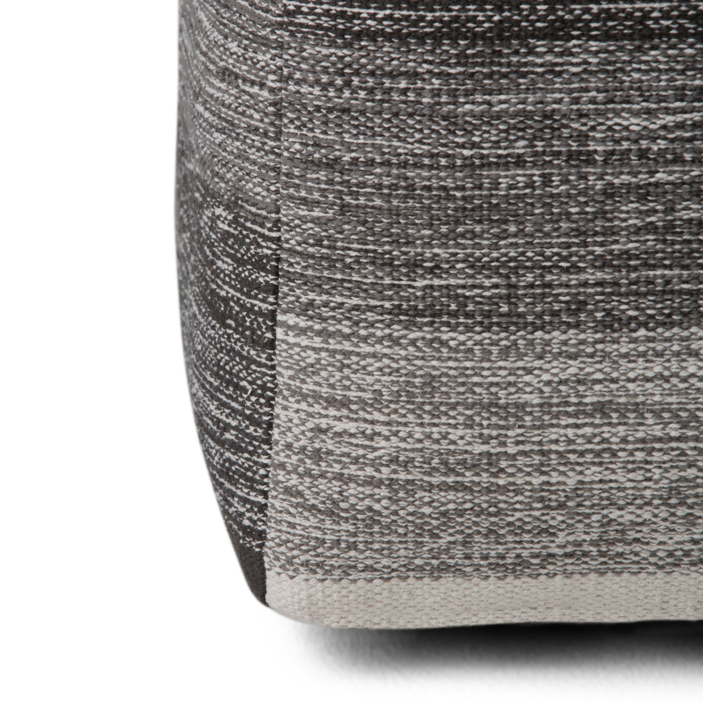 Naya Cube Pouf Patterned Grey Melange
