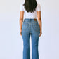 Judy Blue - Women's High Waist Petite Flare Tummy Control Double Button Jeans