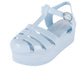 Jeffrey Campbell - Women's Sandals 8 Candied Blue Platform Jelly Y2k Sandals