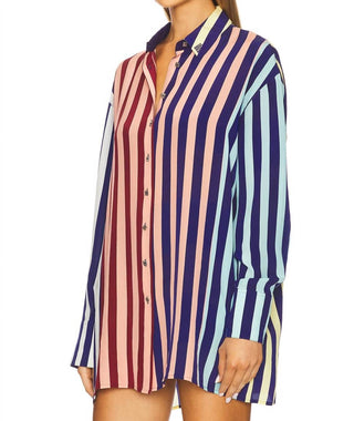 Muma World - Striped Oversized Shirt