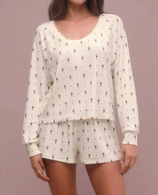 Z Supply - Blusa de manga comprida Cheers To Wine