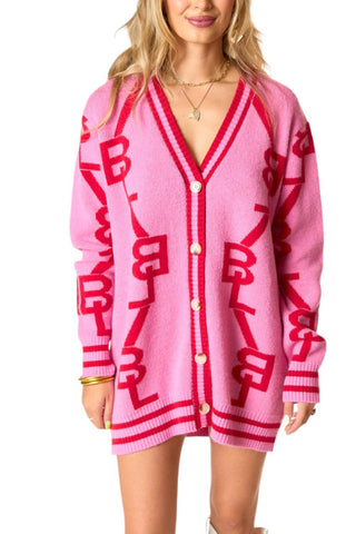 Buddylove - CARDIGAN VARSITY LOVEY DOVEY