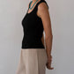 Donni. - Vintage Rib Lace Tank Top
