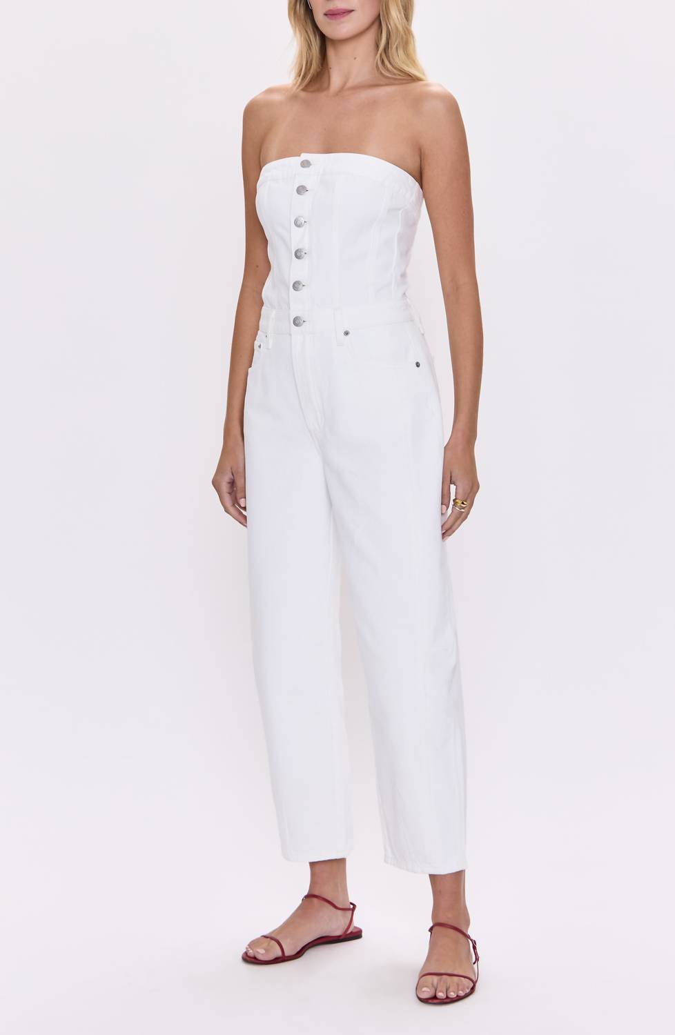 Pistola - Daphine Strapless Denim Jumpsuit