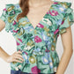 Entro - Floral Peplum Top