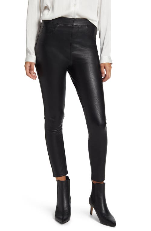 Leather-Like Ankle Skinny Pant