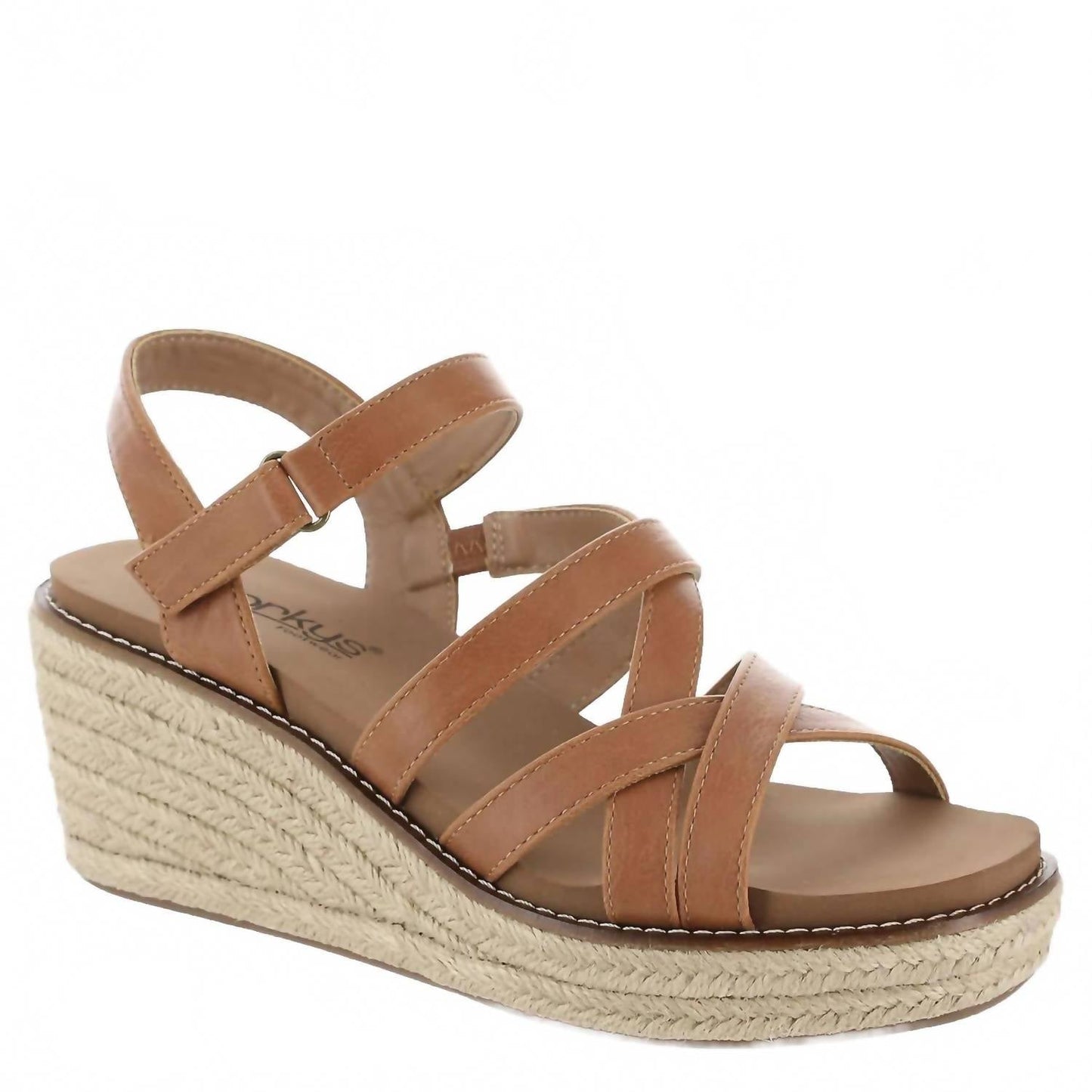 Corkys Footwear - Women's All Nighter Brown Strappy Wedge Sandal