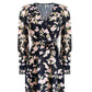 Ariti Kaziris - Women's Floral V-neck Belted Dress