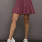 525 America - Pamela Jacquard Waist Pleated Tennis Mini Skirt