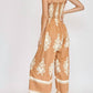 Trendsi - Umgee Full Size Smocked Printed Wide Leg Jumpsuit Plus Size