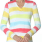 J'Envie/Eli - V-neck Striped Top
