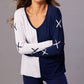 French Kyss - X Sleeve V-neck Top
