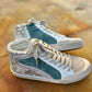 Miim - Women's Kyle Rubber Lace-up Glitter Leather Sneakers