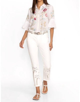 Johnny Was - A BOTA CROPPED BABY JEAN PARADISE PALMAS